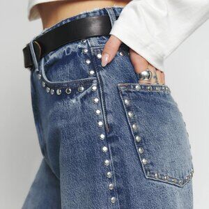 Reformation Cary High Rise Slouchy Wide Leg Jeans